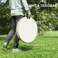 Outsunny Portable Outdoor Shower Set with Adjustable Fountain, Aluminum Base, UV- and Frost-Resistant, Natural Wood Look(m-4)