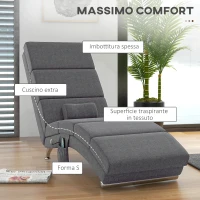 HOMCOM Poltrona Massaggiante con 8 Punti Vibranti e Riscaldamento, 5 Modalità, Timer e Telecomando, Grigio(m-5)