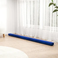 SPORTNOW 210 cm Foldable Velour Gymnastics Beam, Balance Beam with Anti-Slip Base, for Children and Adults, Blue(m-5)