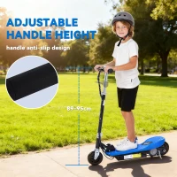 HOMCOM Monopattino EScooter Pieghevole per Bambini Velocità Max 12KM/H, 81.5 x 37 x 96cm, Blu(m-6)