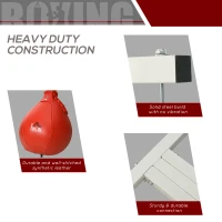 HOMCOM Free-Standing Speed Bag Platform Boxing Punch Bag Fitness Station Stand(m-6)