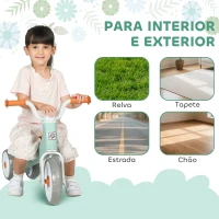 AIYAPLAY Bicicleta sem Pedais para Crianças dos 12 aos 36 Meses Bicicleta de Equilíbrio com Guiadores com Rotação Limitada a 60° 69x40x49 cm Verde(m-7)