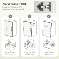 HOMCOM Armário de Cozinha Armário Alto de Cozinha Móvel Auxiliar de Cozinha com 4 Portas e Prateleiras Ajustáveis 60x30x183 cm(m-9)