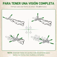 HOMCOM Árbol de Navidad Artificial 150 cm con 395 Ramas 30 Piñas y Soporte de Metal Árbol Navideño para Salón Interior Verde(m-7)
