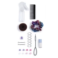 Smoby - Tete a coiffer cheveux afro - Facile a coiffer - 23 accessoires réalistes - Levres thermosensibles - Trappe de rangement(m-3)