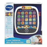 Tablette VTECH BABY Lumi des Découvertes Blanche - Jouet tactile et lumineux pour les tout-petits de 9 a 36 mois(m-4)