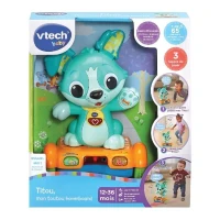 VTECH BABY - Titou, Mon Toutou Hoverboard - Chien Malicieux a 3 Roues - Piles Fournies - 12 a 36 mois(m-3)