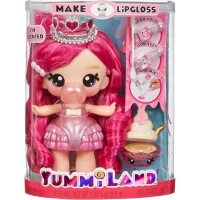 Yummiland - Grande poupée 25 cm a coiffer et câliner - Animal de compagnie + baumes a levre parfumé - Bianca - Des 4ans(m-2)