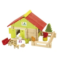 JEUJURA Ferme avec animaux - 100 pieces(m-2)