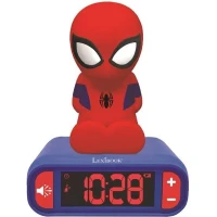 Réveil veilleuse digital LEXIBOOK - Spiderman - 3D lumineux et sonore - Rouge et bleu - Enfant(m-1)