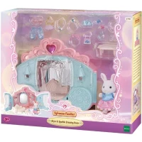 Coffret de Jeu - SYLVANIAN FAMILIES - Dressing de Princesse - Carrosse et Fille Lapin Neige(m-2)