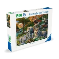 Puzzle 1500 pieces Loups au printemps, Adultes & enfants des 14 ans, Puzzle de qualité supérieure 80x60cm, 12000719, Ravensburger(m-5)