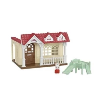 Maison miniature - SYLVANIAN FAMILIES - La Maison Framboise - Pour bébé - Marron - Rouge, marron et beige(m-2)