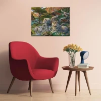 Puzzle 1500 pieces Loups au printemps, Adultes & enfants des 14 ans, Puzzle de qualité supérieure 80x60cm, 12000719, Ravensburger(m-4)