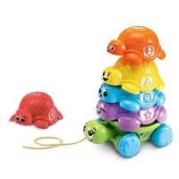 VTECH-FAMILLE EMPILO TORTUE (PLASTIQUE REUTILISE)(m-3)