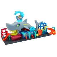 Hot Wheels City-Station de Lavage Requin-Coffret voiture Color Reveal HTN82(m-1)