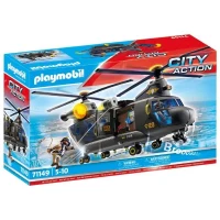PLAYMOBIL 71149 Hélicoptere de transport des forces spéciales, Les policiers, City Action, Unité d'élite, 117 pieces, Des 5 ans(m-1)
