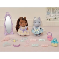 SYLVANIAN FAMILIES - Les amis poney et leurs kits de coiffure(m-4)