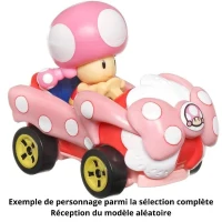 Hot Wheels - Véhicule Mario Kart (modele aléatoire) - Petite Voiture  - 3 ans et + GBG25(m-5)