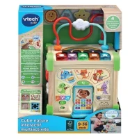 Jouet interactif VTECH CUBE NATURE - Bois certifié FSC - Animaux musicaux - 9-36 mois(m-2)