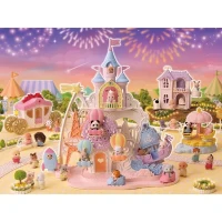 Figurines miniatures - SYLVANIAN FAMILIES - Le carrousel étoilé avec bébé panda(m-6)