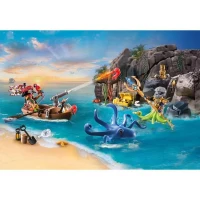 PLAYMOBIL 71636 Calendrier l'Avent Pirate, 24 surprises, 98 pieces, Des 4 ans(m-2)