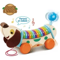 VTECH BABY - Play Green - Mon Chien ABC Interactif (Jouet Bois FSC)(m-4)
