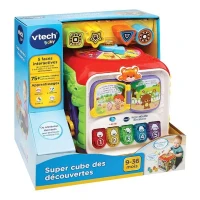Cube des découvertes interactif VTECH BABY - Multicolore - 10 mélodies et 4 chansons - Mixte - 9 mois et plus(m-4)
