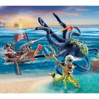 PLAYMOBIL 71419 Pirate avec pieuvre géante, Les Pirates, 44 pieces, Des 4 ans(m-2)