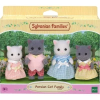 SYLVANIAN FAMILIES - Famille chat persan - 4 personnages articulés et habillés - Pour enfants a partir de 3 ans(m-4)