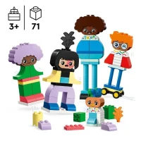 LEGO 10423 DUPLO Ma Ville Personnages a Construire aux Différentes Émotions, Jouet avec 71 Briques avec 5 Personnages(m-2)