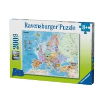 Ravensburger - Puzzle 200 pieces XXL - Carte d'Europe - Mixte - A partir de 8 ans(m-1)
