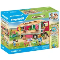 PLAYMOBIL 71441 Roulotte café boutique, Country La vie a la ferme, 145 pieces, Des 4 ans(m-1)