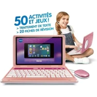 Ordinateur pour enfant VTECH Genio - Clavier AZERTY, souris, écran 5'', mémoire 8GB - Rose(m-5)