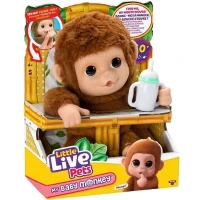 Mon Bébé Singe - MOOSE TOYS - LITTLE LIVE PETS - Singe interactif avec accessoires(m-4)