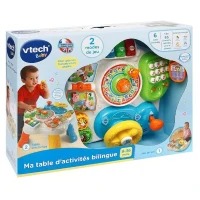 Table d'activités bilingue VTECH - Ma Table D'Activités Bilingue - Multicolore - 100% bilingue - 9 mois et plus(m-5)
