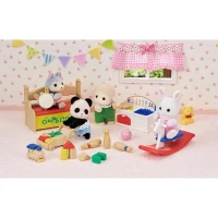Figurines miniatures - SYLVANIAN FAMILIES - Le coffre a jouets des bébés(m-4)