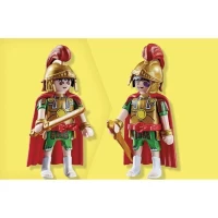 PLAYMOBIL 71543 Char romain et chevaux, Astérix, Personnage de la BD, Avec 2 personnages dont Brutus, 31 pieces, Des 5 ans(m-3)
