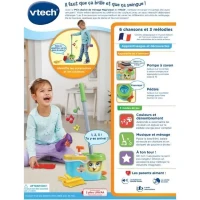 VTECH - 1,2,3 Imite-Moi - P'tit Chariot de Ménage Magi'clean - Jouet d'Imitation Enfant(m-5)