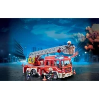 PLAYMOBIL 9463 Camion de pompiers, Avec échelle pivotante, City Action, des 4 ans(m-2)