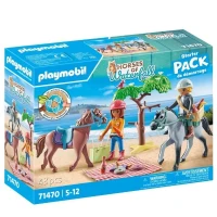 PLAYMOBIL 71470 Amélia et Ben avec chevaux - Horses of Waterfall - 2 personnages et 2 chevaux - Des 4 ans(m-1)