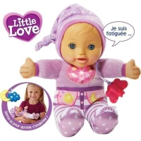VTECH - Little Love - Mon Bébé a Bercer - Poupée Interactive Rose - Des 12 mois(m-1)