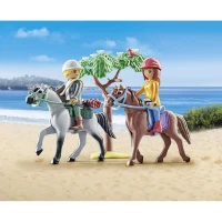 PLAYMOBIL 71470 Amélia et Ben avec chevaux - Horses of Waterfall - 2 personnages et 2 chevaux - Des 4 ans(m-3)
