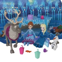 Calendrier de l'Avent La Reine des Neiges, 24 surprises avec poupées et accesssoires, Disney Frozen, Mattel, HWX20(m-1)