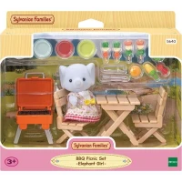 Figurine miniature - SYLVANIAN FAMILIES - La fille éléphant et son set de pique-nique(m-1)