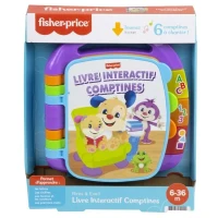 Fisher-Price - Livre Interactif Comptines - Livre bébé - 6 mois et + CDH39(m-6)