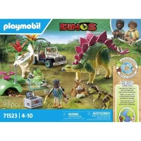 PLAYMOBIL 71523 Campement des explorateurs dinosaures, Dinos, 93 pieces, Des 4 ans(m-4)