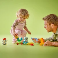 LEGO 10412 DUPLO My First Le Train des Animaux, Jouet a Roues pour Enfants, Animaux Créatifs a Construire(m-5)