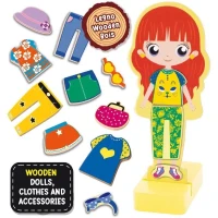 Jeu créatif - LISCIANI - Montessori Baby Bois - Poupée magnétique - Mode et imagination - Style Montessori(m-3)