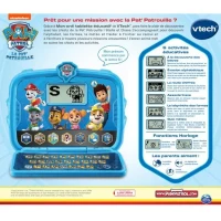 Ordinateur Tablette Éducatif VTECH - Pat Patrouille - Convient aux Enfants de 3 Ans et Plus - Bleu(m-4)